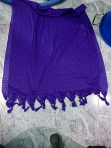 Dark Violet Shawl Dupatta Hijab