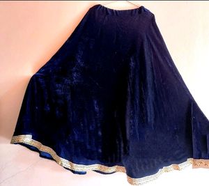 Velvet Fully Stitchd Lehnga Choli With Dupata