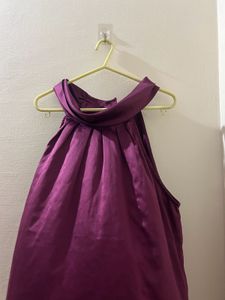 Elegant Purple Halter Top