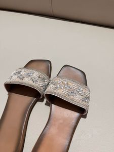 Embellished Brown Flats