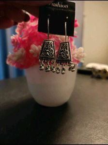 Silver Tone Dangle Earrings