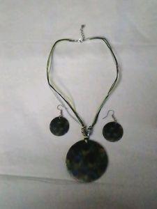 Peacock necklace set