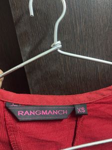 Red &amp; Gold Kurta Festive Wear