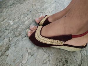 Maroon Colour Heels