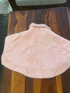 Vintage Pink Floral Ponchu