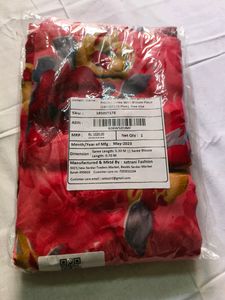 Red Floral Saree
