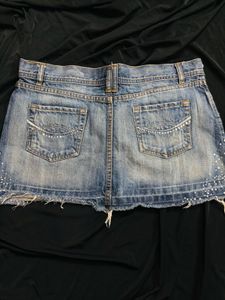 Y2k Denim Micromini Skirt