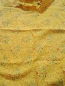 Boys Yellow Printed Kurta
