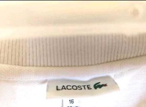 Lacoste White Polo Shirt
