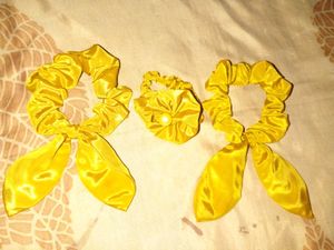 Yellow Scrunchie Set