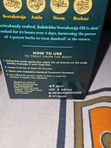 Indulekha Svetakutaja Hair Oil
