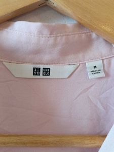 Uniqlo Oversize Airy Pink Summer Shirt