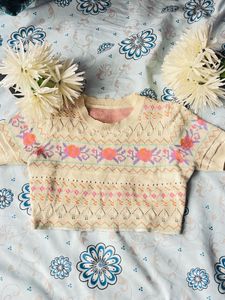 Vintage Knit Crop Top