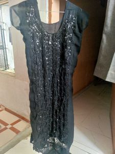 Black Embroidered Kurti