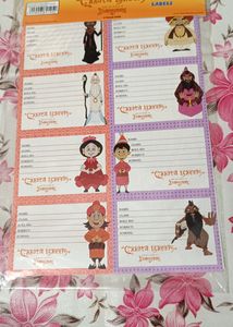 1White Note Book, 3packs Of Chhota Bheem Stickers