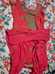 Pretty Color Handwork Heavy Suit 3 Piece Sui