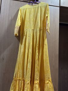 Yellow Embroidered Kurta