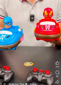 go cart chargeable two car with remote control