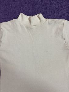 White Turtle Neck Tshirt