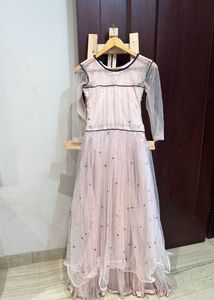 Embroidered Girl Party Wear Gown