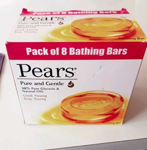 Pears Pure & Gentle Bathing Bars - 8 Pack