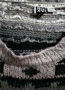 Branded  Broad Neck Sweater