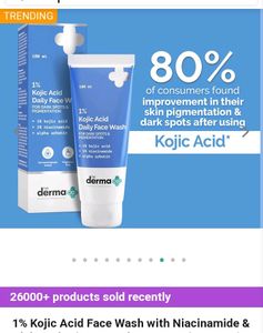 1% Kojic Acid The Derma Co Facewash (100ml)