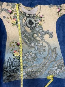 🌸 Pastel Paisley Grace Kurta plazoo Set