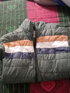Stylish Striped Puffer Jacket