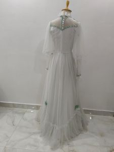 Elegant White vintage Gown