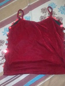 Red Velvet Cami Top