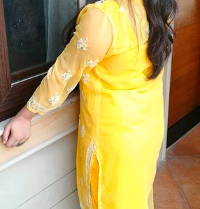 Chicken Kari Yellow Kurta with Inner