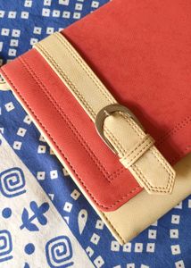 Chic Pink and Beige Sling Bag turned Clutch