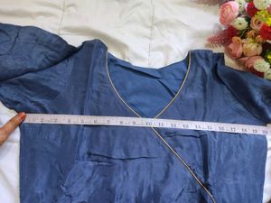 Elegant Blue Embroidered Anarkali Suit