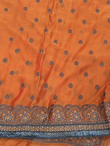Elegant Orange Saree