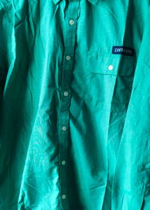 Teal Button-Down Shirt