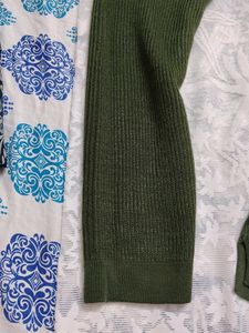 DARK OLIVE GREEN PULLOVER FOR MEN