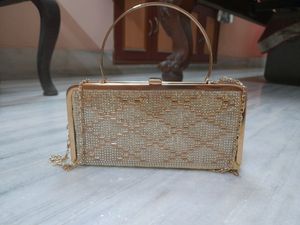 Sparkly Gold Evening Clutch