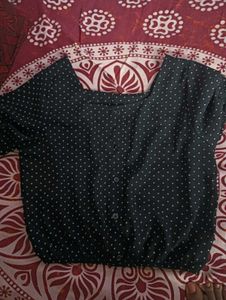 Polka Dot Cropped Top