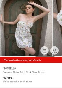 sotbella floral halter sundress m size