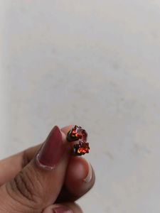 Threading Thred, Orange Cluture And Earrings