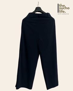 H&amp;M Dark Navy Blue Flared Pants | Free Delivery