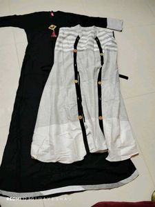 Elegant Black &amp; Grey Kurta