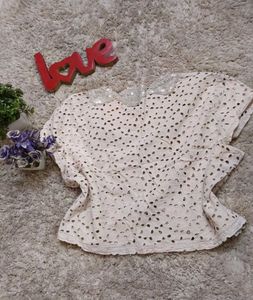 Embroidered Open Cardigan