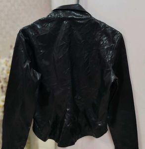 Black Faux Leather Jacket