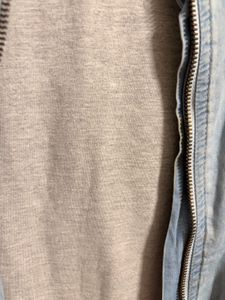 Denim Jacket with Zipper