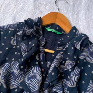 Crocodile Cottagecore Frills Shirt