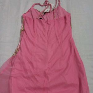 Pink Butterfly Sequin Dress
