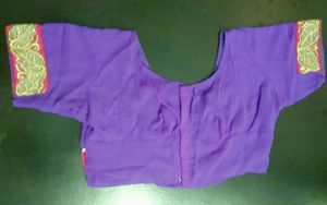 Embroidered Purple Saree