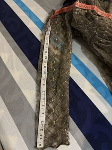 Embroidered Silver Dress